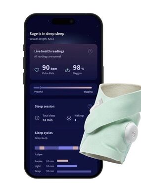 Owlet sleep sock baby